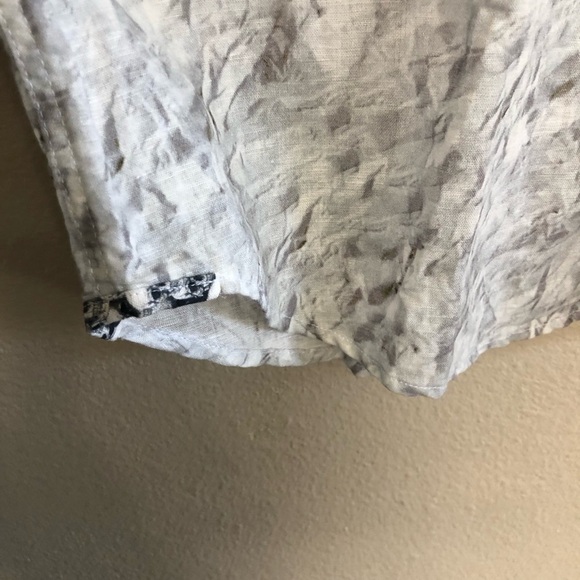 Robert Graham Marbella Short Sleeve Linen Blend Button-Up Shirt NWOT Plus Sz 3XL - Picture 9 of 16